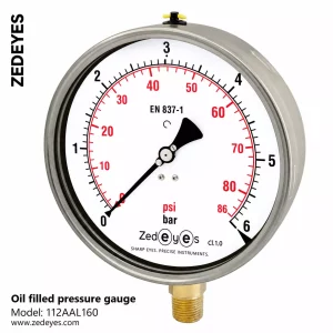 Oil Filled Pressure Gauge