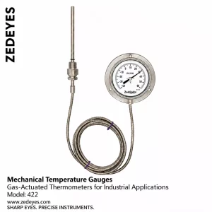 Industrial gas actuated Thermometer