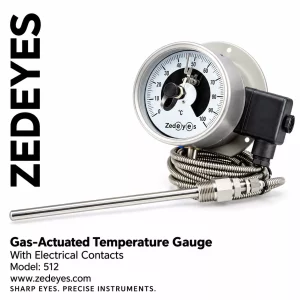 Electric Contact Temperature Gauge – Capillary Stem