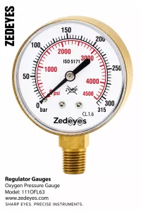 Oxygen/Acetylene pressure gauge