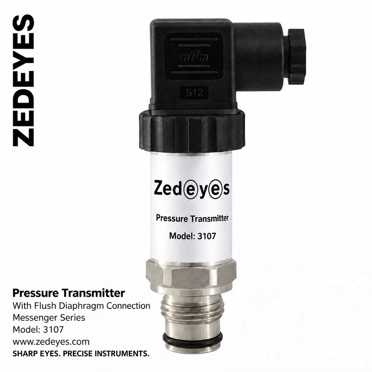 Pressure Transmitter with Flush Connection Model 3107